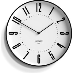 Space Hotel Mars Dog Modern Silent Contemporary Contrasting Minimalist Brown Dial Wall Clock