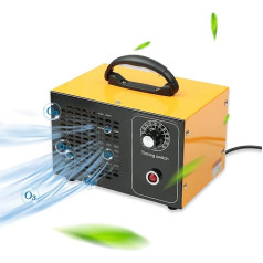 Auveach Ozone Generator 32,000mg/h Industrial Portable Air Filter Ozonizer with Timer for Offices Garage Farm (Yellow)