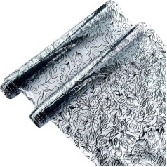 XHT 32 x 135 cm Transparent TPU Printed Faux Leather Waterproof Vinyl Faux Leather for Handbag Bows, Earrings Making, DIY Projects (2)