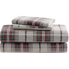 Eddie Bauer Mont Lake Plaid Flannel Sheet Set, King