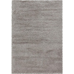 Giantore Rug 160 x 230 cm Beige 50 mm High Pile / Fluffy Rug Made of High-Quality Polypropylene / Fluffy Rug as Bedroom, Children's Room or Living Room Rug