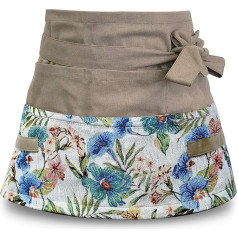 Milcil Garden Apron for Woman Gardening Florist Apron Half Apron Harvesting Apron Floral Gathering Apron with Pocket