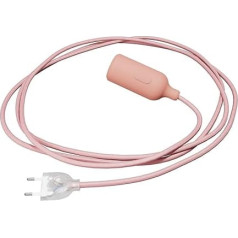 creative cables - Silicone Snake Light with Switch and Plug - Without Bulb, Salmon
