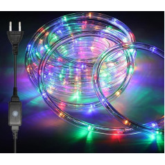 Randaco 30 m LED Rope Light, 720 LED Light Tube Outdoor, IP20 Decorative and Lighting LED Hose, Black Controller with Memory Function, for Garden, Party, Wedding, Halloween, Colourful