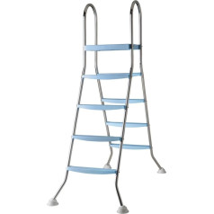 Gre AR11680 - 4 Steps Stainless Steel Non-Slip Pool Ladder Height 142 cm