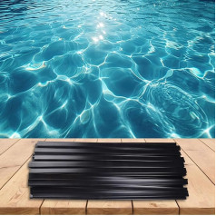Zoegneer 33/38/45 Pieces Swimming Pool Liner Clip Replacement Parts for Moulded Pool Film Clip Replacement Swimming Pool Liner Top Strip