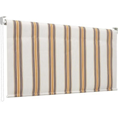 Linea Garden Friend Awning with Aluminium Roller Blind and Duvet Cover Height 250 cm Length 150 cm Grey Beige