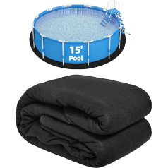 Poolergetic 15ft Above Ground Pool Liner Pool Liner Protects Pool Liner from Rocks, Roots, Glass and Other Sharp Objects, Extends Liner Life