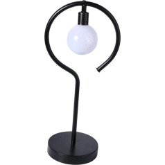 OSALADI Black Decorative Desk Lamp LED Table Lamp Made of Wrought Iron Bedside Lamp Christmas Decoration Christmas Decoration Lamp Holder Plastic Child Desk Table Lamp