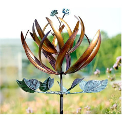 LimeHill Yard Garden Wind Chime - Large Metal Kinetic Wind Sculptures for Outdoor Decorations (24 x 84 inches)