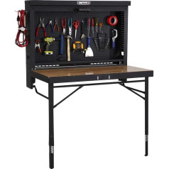 Lifetime 80421 Wall-Mounted Work Table, Black, 119.3 x 59.1 x 107.4 cm