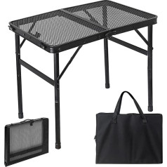 YZNlife BBQ Camping Table Folding Picnic Table Camping BBQ Table Portable Compact and Foldable for Easy Storage Ideal for Picnic, Garden, Patio, Dining Room, BBQ