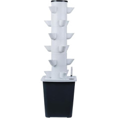 Hydroponic Growing System 15/20/25/30 Pods Tower Aeroponics Aquaponics Kit - Planting System for Herbs, Fruits and Vegetables with Pump, Timer and Net Pots