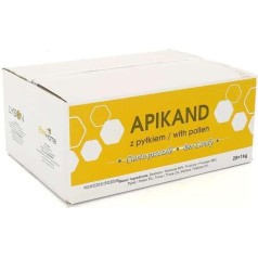 Bee Food - Sugar Dough - Sugar Paste - Agricultural Accessories - Natural Products - Beekeeping - Honey - Bee Keeping - Apikand Bee Fondant Dough with Pollen 20 x 1 kg