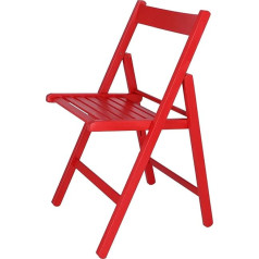 Aranaz mueblear 19014 Folding Chair Wood Bas Red 43 x 46 x 79 cms