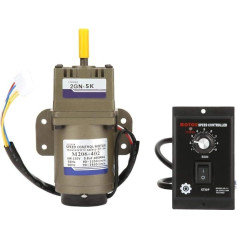 AC Gear Motor, AC 220V 6W Single Phase Asynchronous Gear Motor with Adjustable Speed (5K)