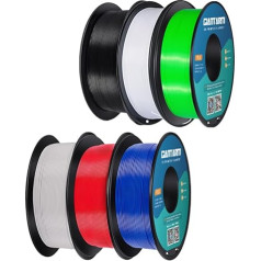 GIANTARM PLA Filament 1.75 mm, (Black + White + Grey + Red + Green)