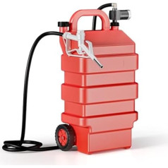 Wiltec Mobile Tank System 60L with 12V Pump, Fuel Tank for Diesel and Petrol, Portable Fuel Canister for Flexible Refueling