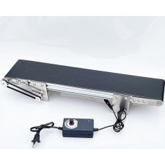 YCNLYSSR PVC Conveyor Belt, Industrial Drive, Flat Electric Conveyor Belt Made of Stainless Steel with Adjustable Speed for Packaging Factories, Production Lines and Homes