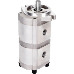 Hydraulic Gear Pump Hydraulische Duplex-Zahnradpumpe HGP 33A, 7,98 GPM, gerade 17,46 mm Keilwelle, 1,03 CID, Aluminium-Hydrauliköl-Zahnradpumpe(HGP-33A-F25-25R)