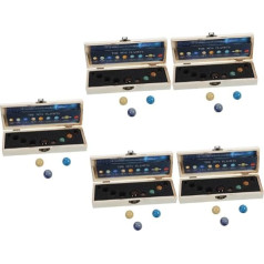FRCOLOR 5 Sätze Kristall des Sonnensystems Desktop-Planet schmücken neun Planeten im Sonnensystem home decor wohnungseinrichtung Büro-Schreibtisch- Steinplanetendekor Planetenprobe