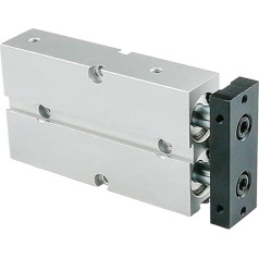 Pneumatik-Luftzylinder, Aluminiumlegierungs-Luftzylinder TN10 / 16/20/25 / 30mm Bohrung 10-15. 0mm Hub-Twin-Rod-Werkzeug-Magnet-Pneumatikzylinder für automatische Ausrüstung (Color : Stroke 20mm, SI