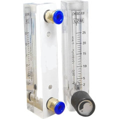 0,1-1 0,3-3 0,5-5 1-10 2-20 2-25 LPM LZM-8M verstellbares Panel AR-Rotameter mit Ventil, zum Eindrücken, 6 OD Rohr (2-20 LPM)