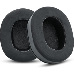 EVXVE Upgrade Ear Pads Replacement Grey Flannel Memory Foam Compatible with Audio-Technica M40X M50 M50X MSR7 / Fostex T50RP / MDR 7506 / Hyper x Cloud Alpha Hyper x Cloud Headset (Audio-Technica