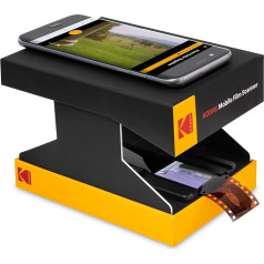 KODAK Mobile Film Scanner - Scan and Save Old 35mm Movies and Slides with Your Smartphone Camera - Portable Folding Scanner
