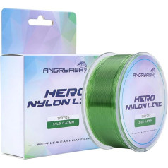 ANGRYFISH Nylon Fishing Line 300M Monofilament Carp Fishing Line - Super Wear Resistant - Excellent Elasticity - Low Visibility
