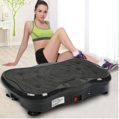 Fitness Vibration Plate, Vibration Devices for Home, Vibration Fitness Trainer, LCD Vibration Plate + Remote Control + 2 Resistance Bands + Bluetooth Speaker