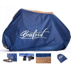 Bossford Premium Quality Waterproof Designer Bicycle Cover Including Transport Bag All-Year Mobile Bicycle Garage Bicycle Tarpaulin with Optimal Weather Protection Also for E-Bikes