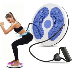 Taille-Flüsterer Taillen-Twisting-Balancescheibe, HitTopss Verstellbare Taillen-Trainer-Twistscheibe mit Griffen & Massagefußsohle für Frauen Gewichtsverlust/Kardio-Übungen/Körperformung