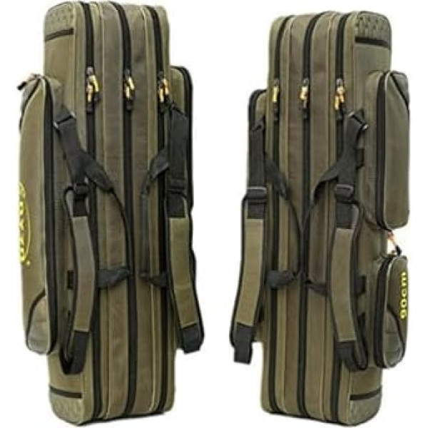 TentHome Allround Rod Bag Fishing Bag Fishing Bag Rod Case 3 Compartments Various Lengths for Fishing Rods