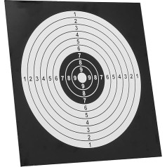 Lily Brown Pack of 100 Outdoor Hunting Targets Paper Standard Exercise Targets Paper for Slings Darts Catapults Archery Targets Paper Assortment Accessories