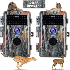 [Updated] BlazeVideo 16MP 1080P Trail Camera for Wildlife Hunting Scouting, Animals Plants Cameras Deer Cam, PIR Motion Activated, IP66 Waterproof with IR Night Vision Up to 65ft, 2.4