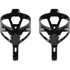 ZEFAL Pack Pulse A2 - Set of Two Bottle Cages Lightweight Bicycle Mountain Bike Road Bike Strong Durable 26g per Bottle Cage (Black)