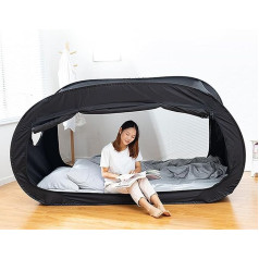 Bed Tent, Tent Bed with Blackout Design, Foldable Canopy Bed for Adults