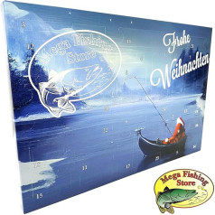 MF Mega Fishing Deluxe Predatory Fish Angler Advent Calendar - Spinfischer Pike Zander Perch Trout & Co. Angel Christmas Calendar - Advent Gift Calendar