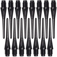Wolftop 2BA Thread Soft Tip Dart Points 150/300 Pack - Plastic Dart Tips Replacement Dart Accessories Set - Black