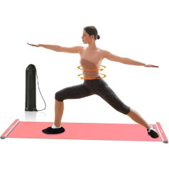 Blue Fish Fitness Slide Board, 180 x 50 cm Sliding Mat, Workout Board for Fitness Training, Cardio Workout, Home Fitness Equipment to Strengthen Core Muscles