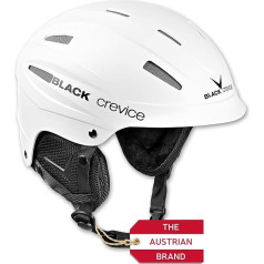 Black Crevice Ischgl Ski Helmet I Shockproof Ski Helmet in Sporty Design I Ski Helmet Men & Women I Snowboard Helmet I Breathable Ski Helmet I Adjustable Size