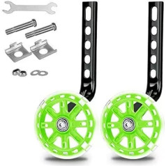 Bike Exercise Bike Mute Flashing Wheel with Bicycles Stabilizer Mounted Kits for 12