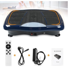 Triclicks Vibration Plate Vibration Training Equipment Motor Vibration Plate Power Vibration Plate Loss Fat 180 Levels with Bluetooth Speaker Remote Control 2 Loop Bands