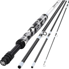 Sougayilang Fly Fishing Rod Lightweight Ultra Portable 4 Pack 5/6W Graphite 9ft Fly Rod for Complete Starter with SuperPolymer Handle