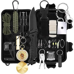 WOWOSS Survival Kit 36-in-1 Survival Equipment Emergency Tool Outdoor Multi-Tools for Hiking Camping Hunting Cycling Outdoors