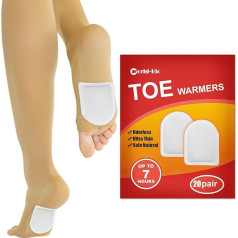 MR.ICE Toe Warmers 20 Pairs - Self Adhesive Backed Heating Pads - Disposable Hand Toe and Foot Warmers - Up to 8 Hours of Heat - Long Lasting Safe Natural Odourless Air Activated Warmers