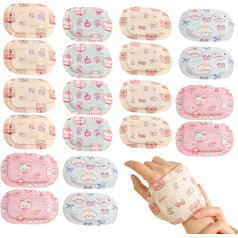 Hand Warmer Patches, Heating Patch, Pocket Warmer, 10 Pairs of Portable Patches, Instant Heat Packs, Long-Lasting, Cartoon Print Foot Warmer for Ski, Camping & Outdoor Use