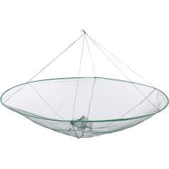 Bnineteenteam Angelwurfnetz, Faltbares Fischernetz, 150 cm, Hochfestes Nylongewebe, Schwimmendes Garnelenk?fig-Angelwerkzeug Fishing net Fishing Supplies