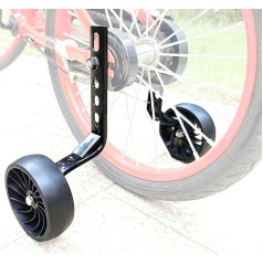 Mehome Quiet Kids Bike Training Wheels - Wide and Easy to Install Stability Wheels for Safe Learning on 12